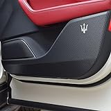 ADDG 4 StÜCke FüR Maserati Levante 2016+ AutotüR-Anti-Kick-Pad Unsichtbarer Schutz-Anti-Kick-Abdeckungsaufkleber Kantenschutzfolie Innenausstattung