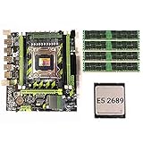 Joliy X79G Motherboard Set LGA2011 Mini ATX Combos PC Desktops Motherboard E5 2689 CPU +4 * 8GB RECC Speicherunterstützung M.2 USB2.0