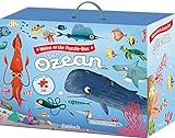 Meine erste Puzzle-Box. Der Ozean: Illustrationen von Carolina Grosa. Für Kinder ab 4 Jahren | Puzzle-Set mit Puzzle (36 Teile), Bilderbuch mit Sachinformationen & Puzzlevorlage als Poster
