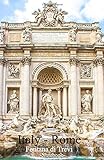 Italy Rome Fontana di Trevi: Lined notepad A5 (5.5‘‘ x 8.5‘‘; 139.5 x 215.9 mm) with 120 pages