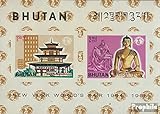 Prophila Collection Bhutan Block3B (kompl.Ausg.) 1965 Weltausstellung New York (Briefmarken für Sammler)
