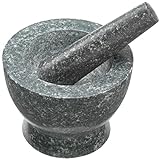 Jamie Oliver Mörser mit Stößel JB5100 robuster Mörser aus Granit geeignet für trockene und flüssige Zutaten. Durchmesser 14 cm