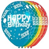 Folat 19300 - Zahlenballons / Ballon Happy Birthday - 12' / 30 cm - 8 STK.