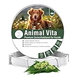 Animal Vita® Premium Zeckenhalsband für Hunde - Zuverlässiger Schutz vor Zecken [wasserdicht und größenverstellbar] bis zu 8 Monate Zeckenschutz für H