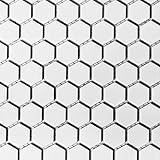 Mosaik Fliese Keramik Hexagon weiß matt für BODEN WAND BAD WC DUSCHE KÜCHE FLIESENSPIEGEL THEKENVERKLEIDUNG BADEWANNENVERKLEIDUNG WB11A-0111