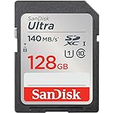 SanDisk Ultra SDXC UHS-I Speicherkarte 128 GB (Für Kompaktkameras der Einstiegs- und Mittelklasse, Full HD-Videos, U1, C10,V10, bis 140 MB/s Lesegeschwindigkeit, 10 Jahre Garantie)