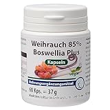 Weihrauch Kapseln Premium | 85% Boswellia | Optimal Dosiert mit 1000mg Extrakt aus indischem Weihrauch | Laborgeprüft nach deutschen Standards | Vegan | 60 Kapseln