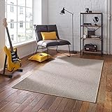 Taracarpet Kurzflor-Teppich Joy Flachgewebe Schlingenteppich für Wohnzimmer Schlafzimmer und Kinderzimmer beige 160x230 cm