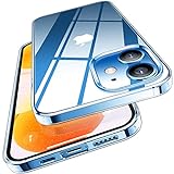 TORRAS Crystal Clear für iPhone 12 Hülle/iPhone 12 Pro Hülle Ultra Dünn (Niemals Gelb) (Militärschutz nach De Standard) Gute Sturzfestigkeit Weiche Passform Handyhülle iPhone 12 Case Transparent