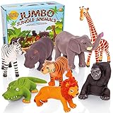 Learning Minds Set von 8 Jumbo Dschungel Tierfiguren - 18 Monate +
