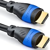 deleyCON 1,5m HDMI Kabel 2.0a/b - High Speed mit Ethernet - UHD 2160p 4K@60Hz 4:4:4 HDR HDCP 2.2 ARC CEC Ethernet 18Gbps 3D Full HD 1080p Dolby - Schwarz
