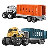 Ridecle City Engineering Series Container Truck Bausteine ​​Transport Fahrzeugbau Auto Spielzeug Geschenke für Kinder Kinder