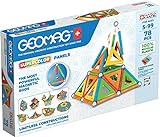 Geomag - Supercolor Magnetic Constructions for Kids, Magnetic Toy Green, Collection 100% Recycled Plastic, 78 Pieces