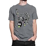 T-Nerds - Makkuro Kurosuke Ink - Herren T-Shirt L - Heather grau