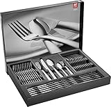 Zwilling 1000950 Besteck-Set,60-tlg.,Für 12 Personen,18/10 Edelstahl/Hochwertiger Klingenstahl,Mattiert/poliert,Roseland