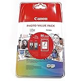Canon PG540 L CL541 XL Value Vorteilspack 2 Tintenpatronen (Schwarz L Farbe XL) +50 Blatt 10x15cm Photo Paper (Veraltete Kunststoffverpackung 2018)