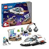 LEGO City Bergung eines Asteroiden im Weltall, Weltraum-Spielzeug mit Raumschiff, Raumstation, 2 Minifiguren und eine Alien-Figur, Geschenk für Kinder, Jungs und Mädchen ab 4 Jahren 60429