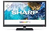 SHARP 24BC0E Smart TV 60 cm (24 Zoll) HD Ready LED Fernseher (HDMI, USB, HD Tuner) [Modelljahr 2019]