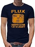 TShirt-People Flux Kompensator 1.21 Gigawatt T-Shirt Herren XXL Dunkelblau