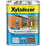 Xyladecor Holzschutz-Lasur Plus, 4 Liter, Eiche Hell