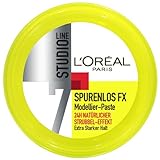 L'Oréal Paris Studio Line Haarwachs für Strubbel-Effekt, 24 h ultra-starker Halt, Kein Verkleben, Spurenlos FX Modellier-Paste, 1 x 75 ml