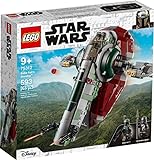 LEGO 75312 Star Wars Boba Fetts Starship, Weltraum-Spielzeug für Kinder ab 9 Jahren, Raumschiff-Modell aus The Mandalorian mit 2 Minifiguren, Geschenk für Kinder, Junge und Mädchen