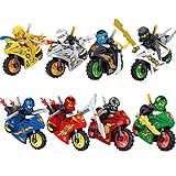 Mini Figures Advent Calendar Collection Figure 8 Pcs Set Series Custom Collectible Minifigure,Compatible with Lego Ninjago | Motorcycle | Series,Birthday Party Gift