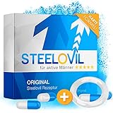 Original Steelovil I Die natürliche Alternative + GRATIS Ring I Tabletten für aktive Männer 100mg oral I NEUTRALE VERPACKUNG (1 Pack)