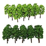 B Blesiya 40 Stück Modell Baum Modellbaum für Modellbau Modelleisenbahn