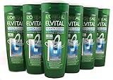 L'Oréal Paris Elvital Planta Clear 2in1 Shampoo und Spülung Anti-Schuppen für normales Haar, 6er Pack (6 x 250 ml)