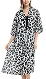 Belle Dame Women’s Kimono Cardigan Casual Dress Beach Cover Up Floral Print Loose Open Front Duster-Length (Free Size) (038)