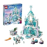 LEGO 43172 Disney Princess Elsas magischer Eispalast Set mit Prinzessin ELSA und Anna Minipuppen und Frozen Spielplatz, Mehrfarbig