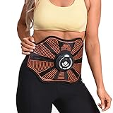 High Street TV Gymform Total Abs Core Toning Belt and Strengthening EMS System Toned Bauchmuskeln, Schwarz