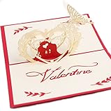3D Love Pop-Up-Karte und Umschlag – Romantische Einzigartige Pop Up Grußkarten für Geburtstag, Weihnachten, neues Jahr, Jahrestag, Valentinstag, Thank You. Valentine Paar, ich liebe sie Herz
