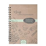 bigdaygraphix Rezeptbuch zum Selberschreiben und Ausfüllen – DIN A5 Ringbuch mit Register & Hardcover - Kochbuch Backbuch Meine Lieblingsrezepte
