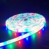 Zhou-YuXiang LED-Lichtleisten, 3528 RGB SMD 3528 LED-Leuchte 300 Farben mit 44-Tasten-Infrarot-Fernbedienung für Schlafzimmer, Zuhause, TV, Party