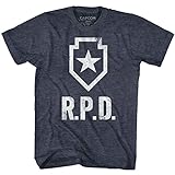 Resident Evil - - Männer Rpd T-Shirt, Large, Navy Heather