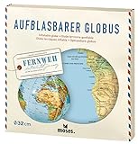 Moses 82326 Fernweh Aufblasbarer Globus | Weltkarte