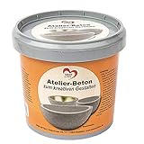 Atelier-Beton zum kreativen Gestalten, 1,5kg | Kreativbeton zum Anmischen mit Wasser | Beton zum Basteln, DIY