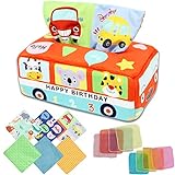 WDJLNZB Montessori Spielzeug Baby Tissue Box Sensorik Spielzeug (Bus)