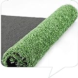 ADSE-ER Kunstrasenmatte, 10 mm Florhöhe, grüner Rasen im Freien, geeignet für die Verlegung von Zäunen auf Dachbalkonprojekten (2 x 2,5 m)