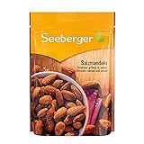 Seeberger Salzmandeln geröstet & gesalzen 5er Pack, Knackige Mandeln mit Salzmantel zum Snacken - leicht pikant im Geschmack - glutenfrei, vegan (5 x 150 g)