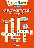 Leselöwen Kreuzworträtsel für Leseprofis - 2. Klasse (Rotorange): Rätselbuch zum Lesenlernen für Kinder ab 7 Jahre (Leselöwen Rätselwelt)