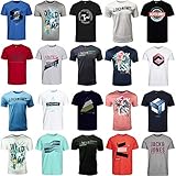 JACK & JONES Herren T Shirt 3er 6er 9er Mix Rundhals Tee Shirt Core (XXXXL, 6er Mix)