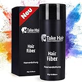 Take Hair Streuhaar für Männer und Frauen - 25g Schütthaar zum sofortigen kaschieren kahler Stellen - Haarpuder - Haarpuder Männer - Haar Puder - Haarverdichtung (Mittelbraun)