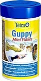 Tetra Guppy Mini Flakes Fischfutter - ausgewogenes, nährstoffreiches Flockenfutter für Guppies, 100 ml Dose