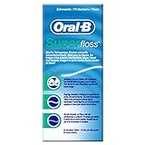 Oral-B SuperFloss Zahnseide, Vorgeschnitten, (50 Stück) 1er Pack
