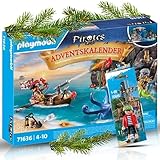 PLAYMOBIL 71636 Adventskalender: Piraten 70646 Schlüsselanhänger Pirat 'Rico' bringen das Piratenabenteuer direkt in Dein Leb