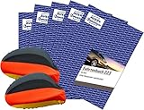 Avery Zweckform 223 Fahrtenbuch für PKW (A5, 40 Blatt) weiß 5 Stück [ WM Fan Set ] inklusive 2 Deutschland-Fahnen für Autospiegel (außen)