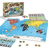JUEGACONMIGO Safari, das Spiel der Tiere. Welttiere lernen und Strategie Brettspiel.